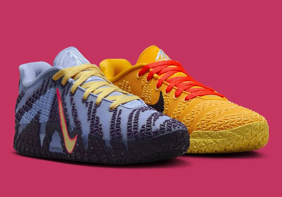 Nike JA 3 Hustle & Flow – sneaker Ja Morant coloris University Gold et Purple Dynasty dépareillés avec amorti ZoomX et traction JA