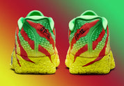 Nike Ja 3 Jurassic Park Explorer avec tige textile aux tons naturels contrastés, renforts structurés, amorti réactif et semelle en caoutchouc à traction multidirectionnelle.