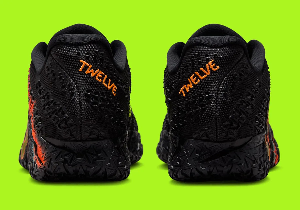 Nike JA 3 NY vs NY – sneaker Ja Morant New York black orange neon yellow crimson mint foam ZoomX full-length