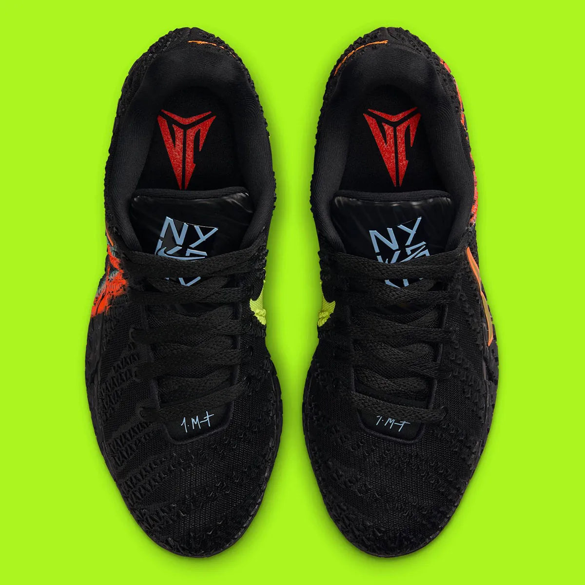 Nike JA 3 NY vs NY – sneaker Ja Morant New York black orange neon yellow crimson mint foam ZoomX full-length