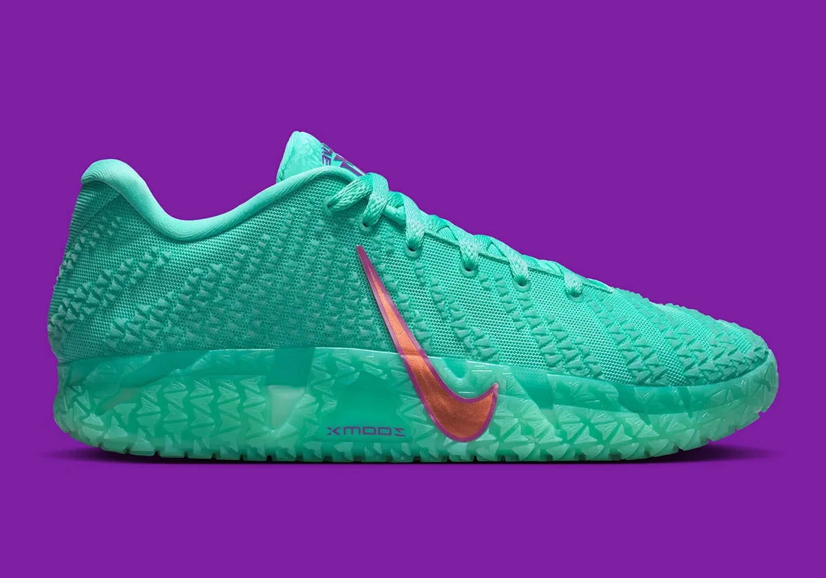 Sneakers Nike Ja 3 Twelve Time en mesh technique avec semelle réactive, traction multidirectionnelle et design basketball moderne inspiré de Ja Morant.Vue de profil