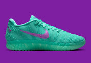 Sneakers Nike Ja 3 Twelve Time en mesh technique avec semelle réactive, traction multidirectionnelle et design basketball moderne inspiré de Ja Morant.Vue de coté 