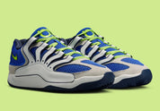 Sneaker de basketball Nike KD 18 Seat Pleasant en mesh technique multicouche avec amorti Zoom Air et semelle à traction multidirectionnelle.