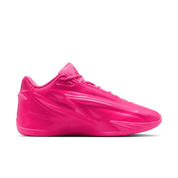 Nike KD 19 Bubble Gum Bounce avec tige en mesh technique respirant, renforts synthétiques, amorti réactif et semelle extérieure à traction multidirectionnelle vue de profil intérieur. 