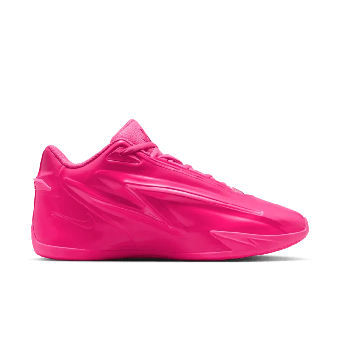 Nike KD 19 Bubble Gum Bounce avec tige en mesh technique respirant, renforts synthétiques, amorti réactif et semelle extérieure à traction multidirectionnelle vue de profil intérieur. 