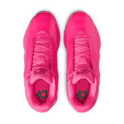 Nike KD 19 Bubble Gum Bounce avec tige en mesh technique respirant, renforts synthétiques, amorti réactif et semelle extérieure à traction multidirectionnelle vue du dessus. 
