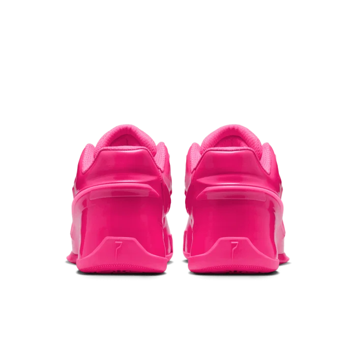 Nike KD 19 Bubble Gum Bounce avec tige en mesh technique respirant, renforts synthétiques, amorti réactif et semelle extérieure à traction multidirectionnelle vue de derrière. 