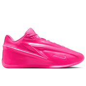Nike KD 19 Bubble Gum Bounce avec tige en mesh technique respirant, renforts synthétiques, amorti réactif et semelle extérieure à traction multidirectionnelle vue de profil. 