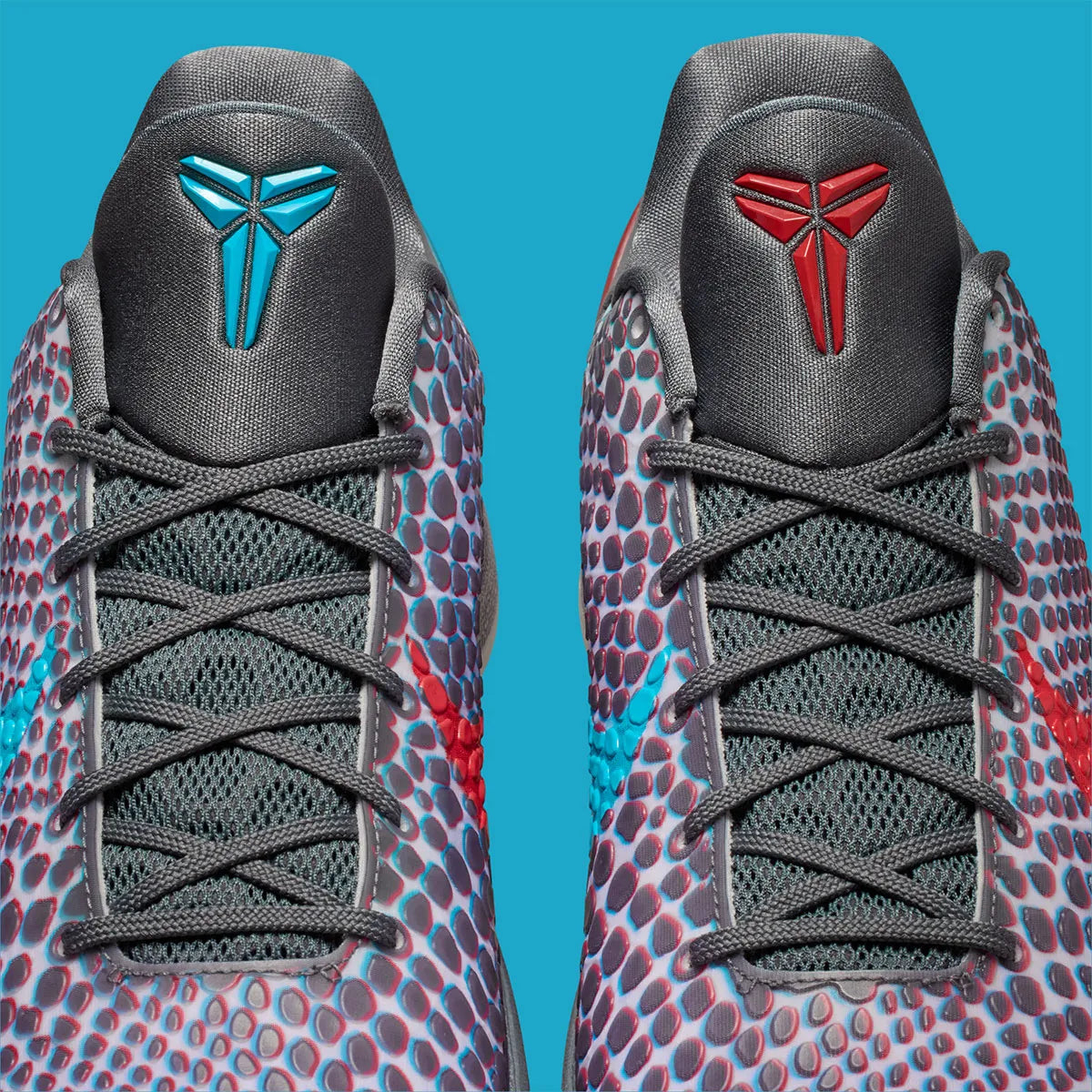 Nike Kobe 6 Protro ASG Hollywood 3D édition 2026 avec textures sculpturales, coloris audacieux et amorti Zoom Air optimisé. zoom languettes