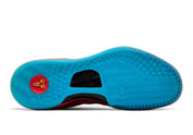 Vue sur la semelle de la Sneakers Nike Kobe 8 Protro Light Crimson Vivid Blue Bright Citron en matériaux techniques premium avec amorti réactif et couleurs dynamiques
