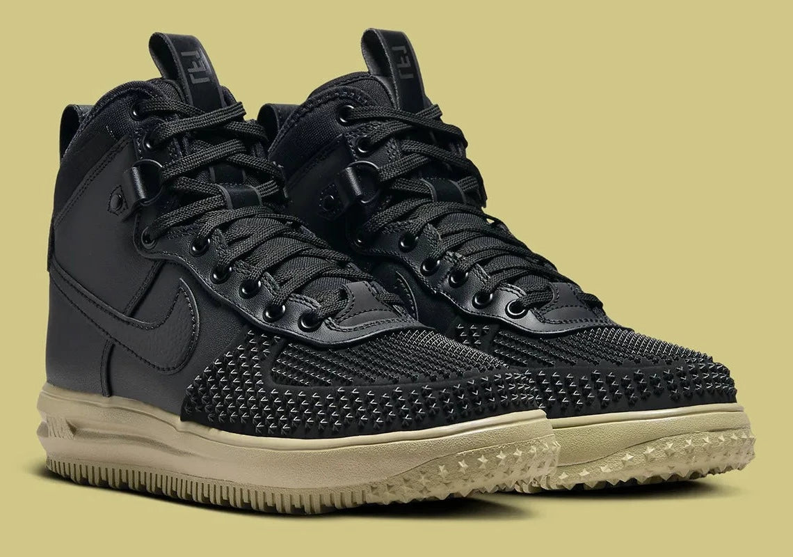 Nike Air Force 1 Duckboot Black Neutral Olive GlobalSneakers