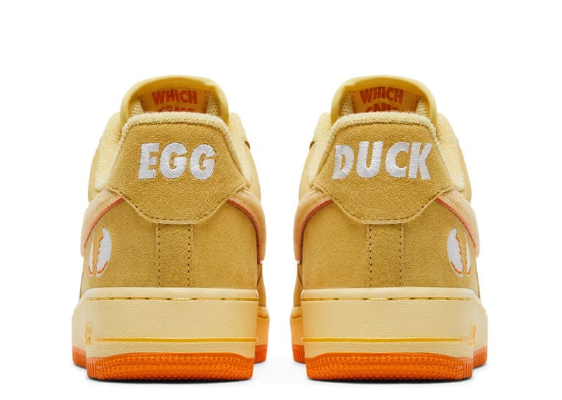 Sneakers Nike Air Force 1 Low Ducks of a Feather University of Oregon vert et jaune en cuir premium avec amorti Air iconique