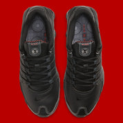 Nike Shox NZ Black Varsity Red noires avec détails rouge Varsity Red et amorti Nike Shox.