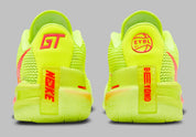 Chaussures de basketball Nike Air Zoom GT Cut EYBL Volt vert fluo en mesh technique avec double unité Zoom Air réactive