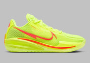 Chaussures de basketball Nike Air Zoom GT Cut EYBL Volt vert fluo en mesh technique avec double unité Zoom Air réactive