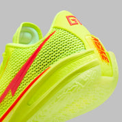 Chaussures de basketball Nike Air Zoom GT Cut EYBL Volt vert fluo en mesh technique avec double unité Zoom Air réactive
