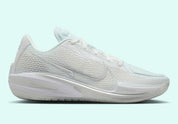 Sneaker de basketball Nike Air Zoom GT Cut White Chrome en mesh technique avec unité Zoom Air Strobel et amorti React.