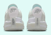 Sneaker de basketball Nike Air Zoom GT Cut White Chrome en mesh technique avec unité Zoom Air Strobel et amorti React.