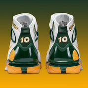 Nike Air Zoom Huarache 2K4 Sue Bird, chaussures de basketball avec amorti Zoom Air, construction Huarache et design dédié à Sue Bird.