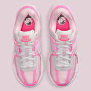 chaussure running nike, vomero 5, rose, clair, confortable, vue de haut