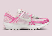 chaussure running nike, vomero 5, rose, clair, confortable, vue de profil intérieur