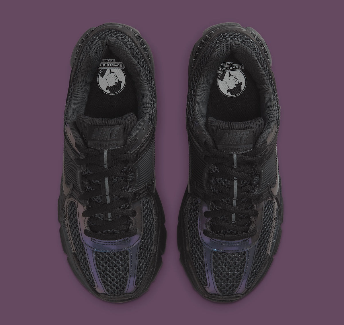 Sneakers Nike Zoom Vomero 5 SE femme Black Iridescent avec mesh respirant, détails irisés et amorti Zoom Air premium