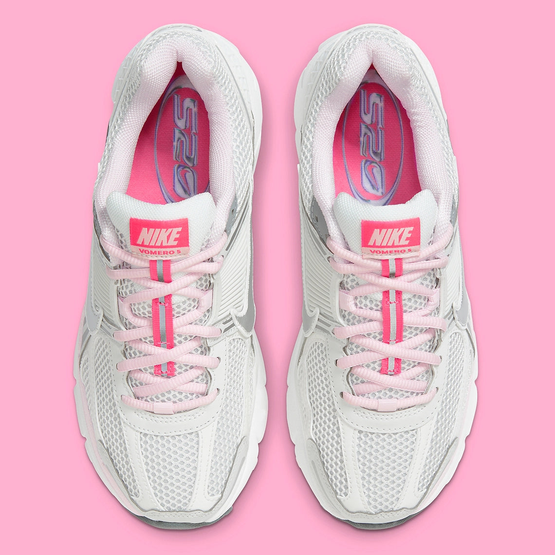 Nike zoom vomero 5 520 pack white pink vu de dessus