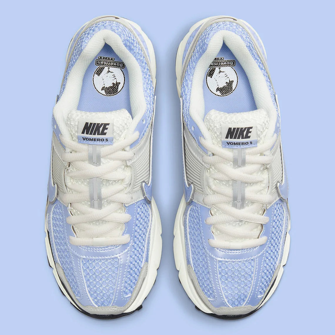 Sneakers Nike Zoom Vomero 5 femme Royal Tint et Photon Dust avec mesh respirant et amorti Zoom Air premium.