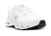 Sneakers On Running Cloudsolo LOEWE White Light Grey en matériaux techniques premium avec semelle CloudTec® et finitions luxe minimalistes vue de 3/4 face. 