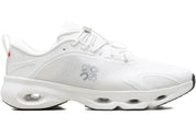 Sneakers On Running Cloudsolo LOEWE White Light Grey en matériaux techniques premium avec semelle CloudTec® et finitions luxe minimalistes vue de profil. 