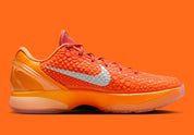  chaussure de basket-ball kobe 6 protro total orange , chausssure très légère , vu de profil