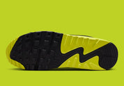  Chaussure de rue air max 90 patta jaune noir , grise , semelle confortable , vue du dessous