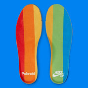 Sneakers Nike SB Dunk Low Polaroid – collaboration exclusive Nike x Polaroid, vue semelle intérieur 