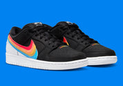 Sneakers Nike SB Dunk Low Polaroid – collaboration exclusive Nike x Polaroid, vue de profil