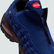 Sneakers Nike Air Max 95 Zip SP Loyal Blue bleues en matières techniques avec zip frontal et amorti Air Max visible. Zoom avant 