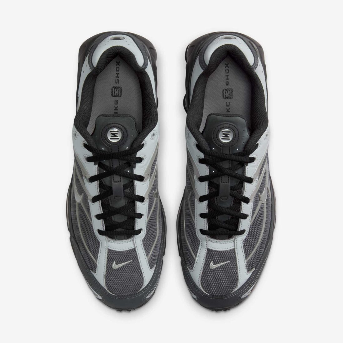 Nike Shox Ride 2 Light Graphite grises avec amorti Nike Shox et design rétro-running.