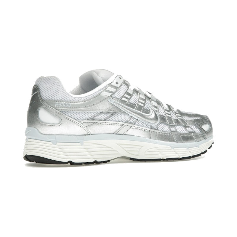 Nike P-6000 White Blue Tint Sail Metallic Silver