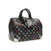 Louis Vuitton x Takashi Murakami Speedy Soft 30 Black Multicolored