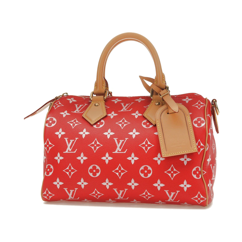Louis Vuitton Speedy P9 Bandoulière 25 Monogram Leather Red