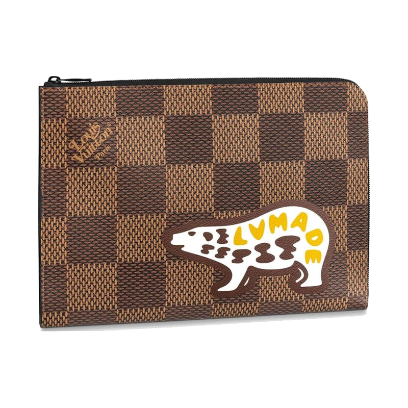 Louis Vuitton x Nigo Pochette Jour Damier Ebene Giant GM Brown