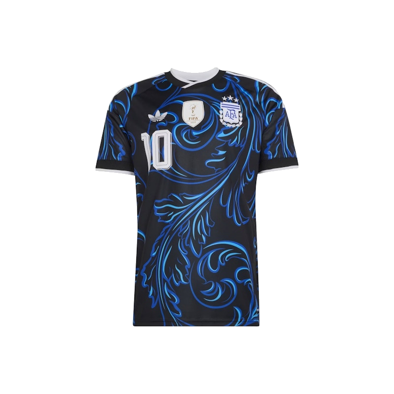 Adidas Argentina 26 Away Messi Jersey Black/Lucid Blue/Blue Burst