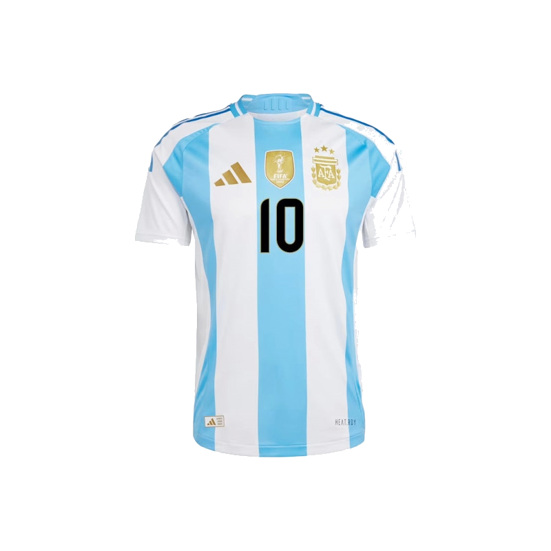 Adidas Argentina 2024 Messi Home Authentic Jersey White/Blue Burst