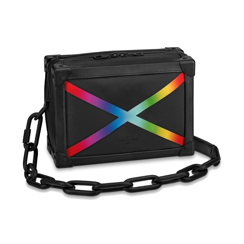 Louis Vuitton Soft Trunk Taiga Black/Rainbow