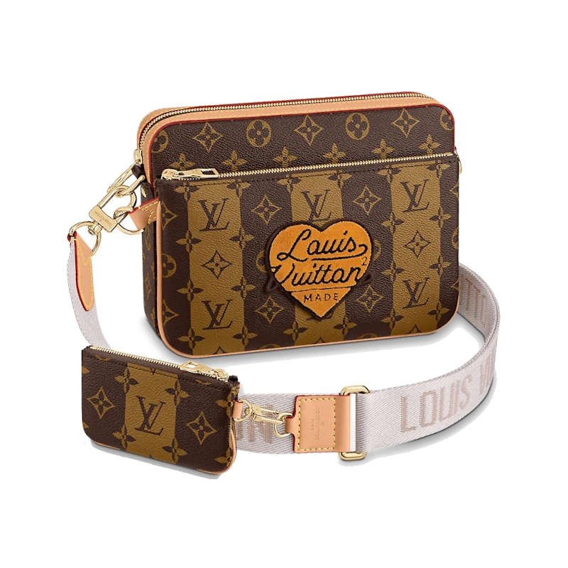 Louis Vuitton x Nigo Trio Messenger Monogram Stripes Brown