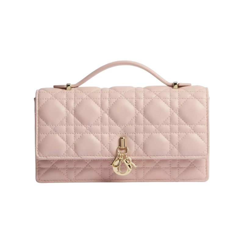 Dior My Dior Mini Cannage Lambskin Bag Powder Pink