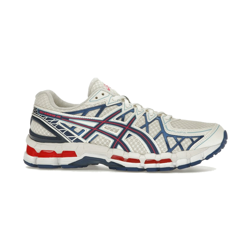 ASICS Gel-Kayano 20 Cream Blue Red