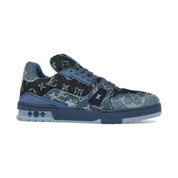 Louis Vuitton LV Trainer Blue Patchwork Monogram Denim