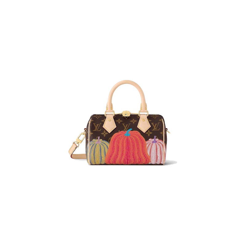 Louis Vuitton LV x YK Speedy Bandouliere 20 Pumpkin Print
