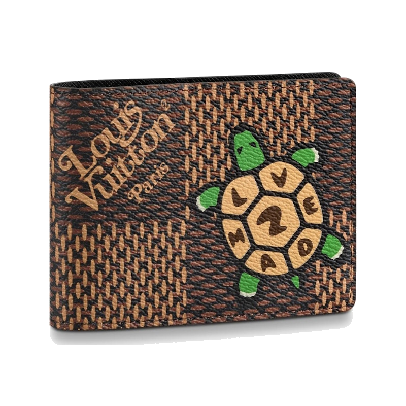 Louis Vuitton x Nigo Multiple Wallet Damier Ebene Giant Brown