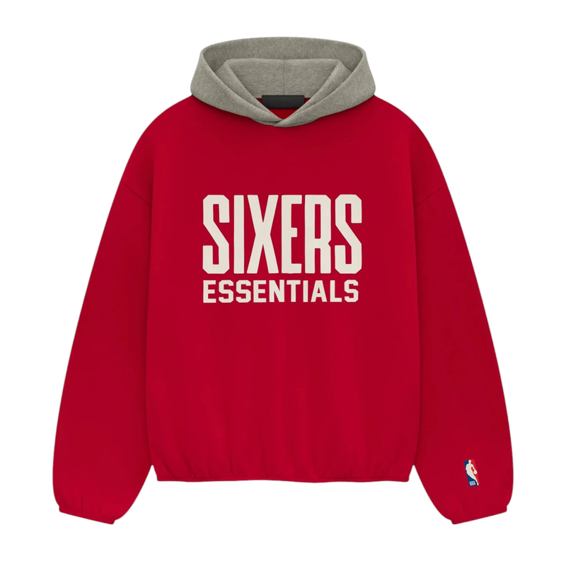 Fear of God Essentials Sixers Hoodie Red
